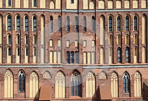 Part of the cathedral facade