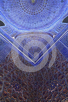 Part of ceiling in Guri Amir mausoleum