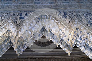 Part of the ceiling in the Spanish Moorish castle