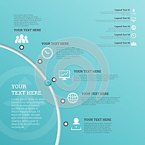 Part Circle User Interface Infographic