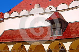 Part of city hall of Bratislava situated on the main square hlavne namestie in Bratislava, Slovakia