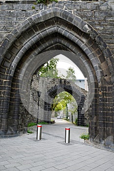 A part of the city wall of Andernach, Germany