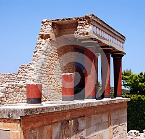 Part of column in Knossos palace