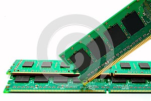 A part of computer RAM memory module