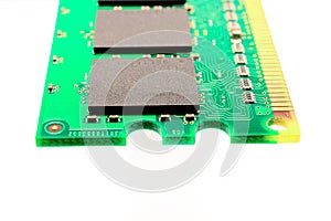 A part of computer RAM memory module