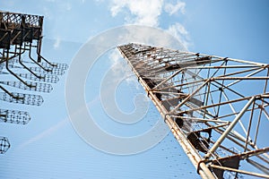 Part of construction of telecommunication radio center Duga in Pripyat, Chernobyl