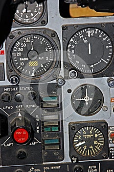 Part of Control Panel for Fighter Aircraft