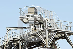 Part of a conveyor belt of a sand extraction installation