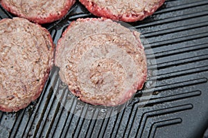 Part cooked burgers