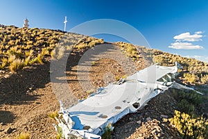 Crashed plane in Villamar, Bolivia