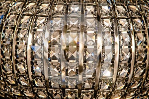 Part of the crystal chandelier