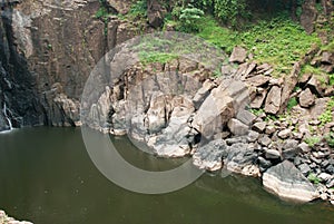 Part of deep Forest beautiful waterfall