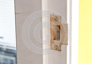 Part of a doorframe