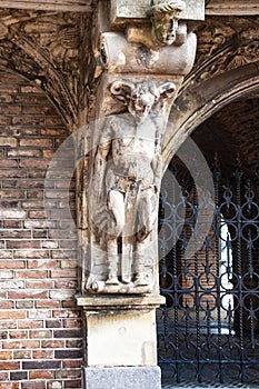 Part of The Duivelshuis devils house - a beautiful and important monument of Arnhem/Netherlands. Its origins lie as far back as