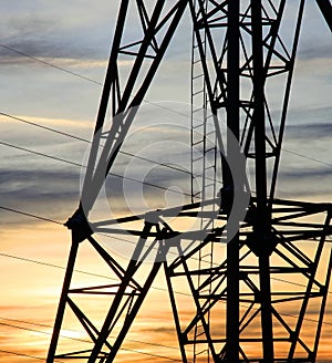 Part of a electricity pylon