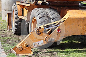 Part of the excavator machinery