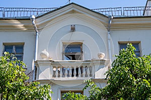 Part of the facade of the building, the city of Minsk,the Windows and balconies 2