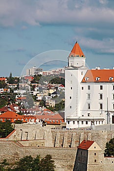 Part of famous Bratislava castle in Bratislava, Slovakia