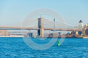 Part of famous Brooklyn bridge