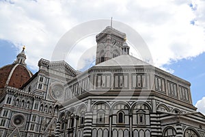 Part of the famous cathedral in Florence. Il Duomo