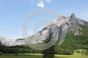 Part of Fer-a-Cheval Cirque in the Alps, France