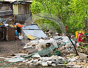 Part of gipsy settlement, Belgrade, Serbia