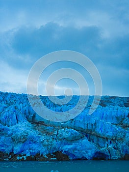 Part of the glacier in the bernardo o higgins national park chile photo