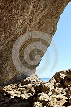 The part of Golitsyn`s Trail, or Falcon Trail, in Novy Svit town, Crimea