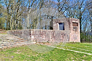 Part of Heidelberg `ThingstÃ¤tte`, an open air theatre on the Heiligenberg hill built during the Third Reich for performances