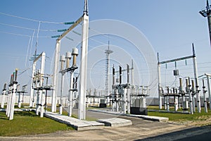 Part of high-voltage substation