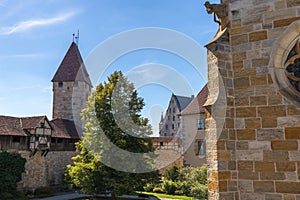 Part of historic castle complex Veste Coburg