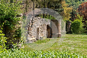 Part of the historic city wall in Meisenheim