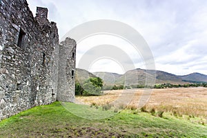 Part of Kilchurn Castle in scottish highlands. Loch Awe