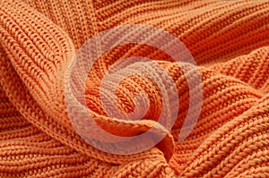 Part of knitted wool