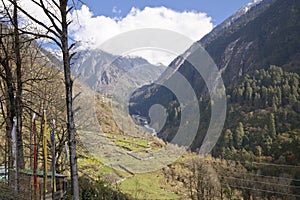 Part of the Lachung town