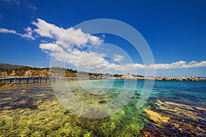 Part of Laganas beach, Zakynthos island