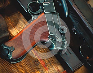 Part of Luger Parabellum pistol