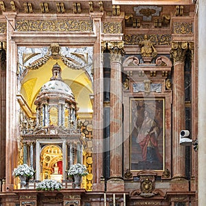 Part of the Main Altarpiece of the Mosque-Cathedral of Cordoba, Spain, designed by Alonso Matias.