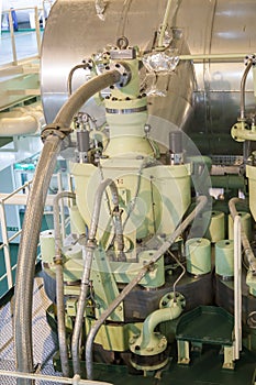 main engine of a big ship