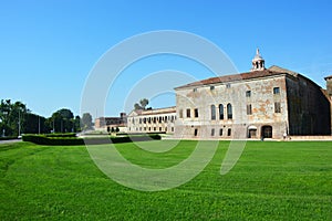 Part of the medieval St George Castle in Mantua Mantova, Italy