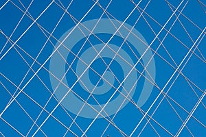 A part of mesh arch of Bugrinsky bridge