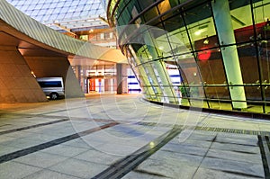 Part of the Modern architecture Ã¯Â¼Åin the evening