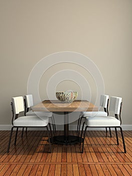 Part of the modern dining-room photo