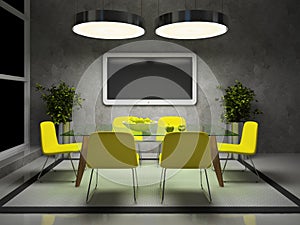 Part of the modern drawing room