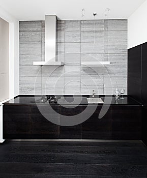 Part of modern minimalism style kitchen