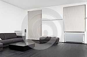 Part of modern sitting room interior photo