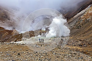 Part of Mutnovsky volcano. Kamchatka, Russia.