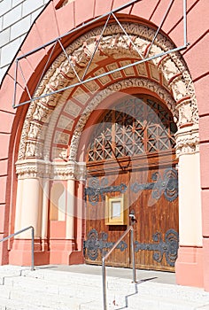 Part of the old church in Debrecen city, Hungary