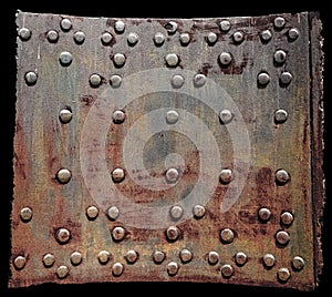 Part of the old metal structure, covered with rust