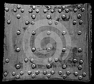 Part of the old metal structure, covered with rust